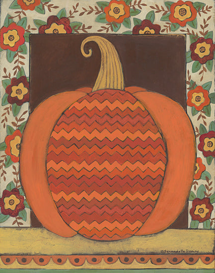 Bernadette Deming Licensing BER1442LIC - BER1442LIC - Chevron Pumpkin - 0  from Penny Lane