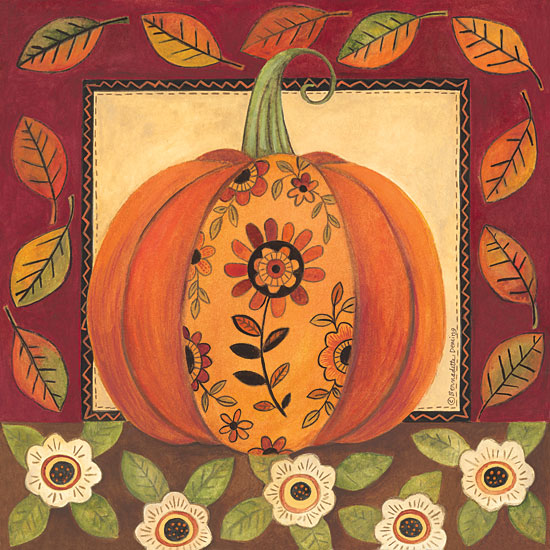 Bernadette Deming Licensing BER1450LIC - BER1450LIC - Floral Patterned Pumpkin - 0  from Penny Lane