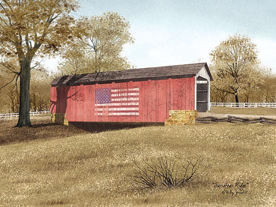 Billy Jacobs BJ446 - Sassafras Ridge  - Bridge, America, Flag, Road from Penny Lane Publishing