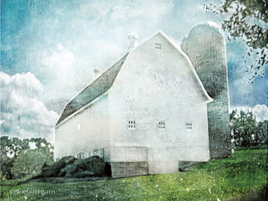 Bluebird Barn BLUE159 - White Barn - 16x12 Barn, Farm, Filter, White Barn from Penny Lane