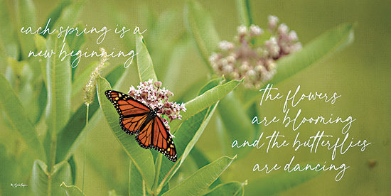 Susie Boyer BOY732 - BOY732 - New Beginning - 18x9 Spring, New Beginning, Flowers, Butterfly, Typography, Signs, Textual Art, Photography, Inspirational from Penny Lane