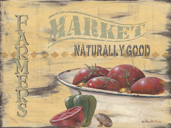Pam Britton BR394 - Farmer's Market - Market, Tomatoes, Kitchen, Country from Penny Lane Publishing
