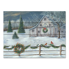 BR517PAL - Wintery Barn    - 16x12