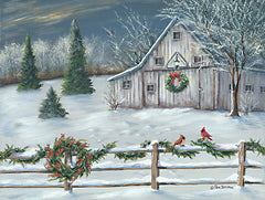 BR517 - Wintery Barn    - 16x12