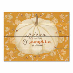 BR547PAL - Autumn Leaves & Pumpkin - 16x12