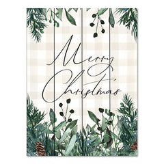 BRO244PAL - Merry Christmas Plaid - 12x16