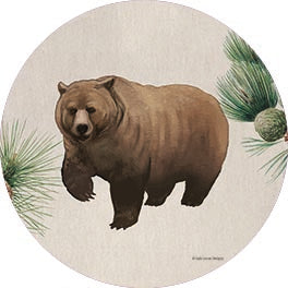 Lady Louise Designs BRO270RP - BRO270RP - Bear in the Pines - 18x18  from Penny Lane