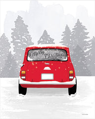 BRO331 - Red Christmas Car - 12x16