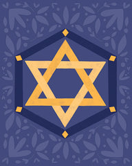 BRO337 - Star of David - 12x16