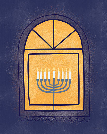 Lady Louise Designs BRO338 - BRO338 - Window Menorah - 12x16 Hanukkah, Holidays, Religious, Menorah, Window Menorah, Jewish, Jewish Holiday, Blue & Gold from Penny Lane