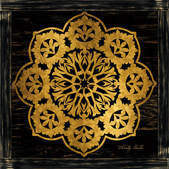 Cindy Jacobs CIN1338 - CIN1338 - Gold Mandala I    - 12x12 Mandala, Gold, Symbol from Penny Lane