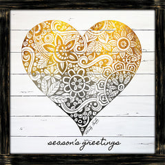 CIN1351 - Zen Season's Greeting Heart   - 12x12