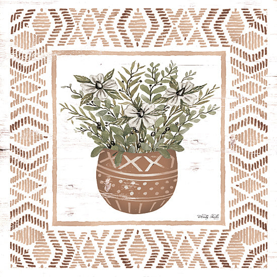 Cindy Jacobs CIN1668 - CIN1668 - Terracotta Pot II    - 12x12 Terracotta Pot, Aztec, Greenery, Flowers, Patterns, Border, Southwestern from Penny Lane