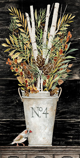 Cindy Jacobs CIN1784 - CIN1784 - Fall No. 4 Bouquet      - 9x18 Bird, Pitcher, Still Life, Greenery, Bouquet, Fall from Penny Lane