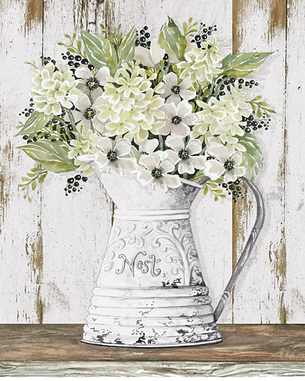 Cindy Jacobs CIN1843 - CIN1843 - Nest Galvanized Pitcher - 12x16 Pitcher, Flowers, Still Life, Bouquet from Penny Lane