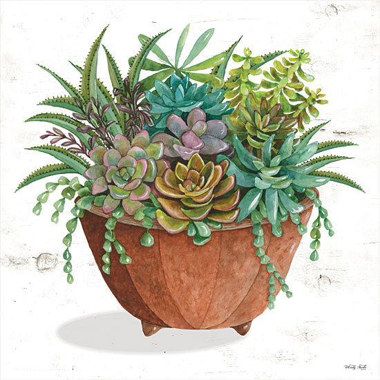 Cindy Jacobs CIN1899 - CIN1899 - Terracotta Succulents I    - 12x12 Succulents, Terracotta from Penny Lane