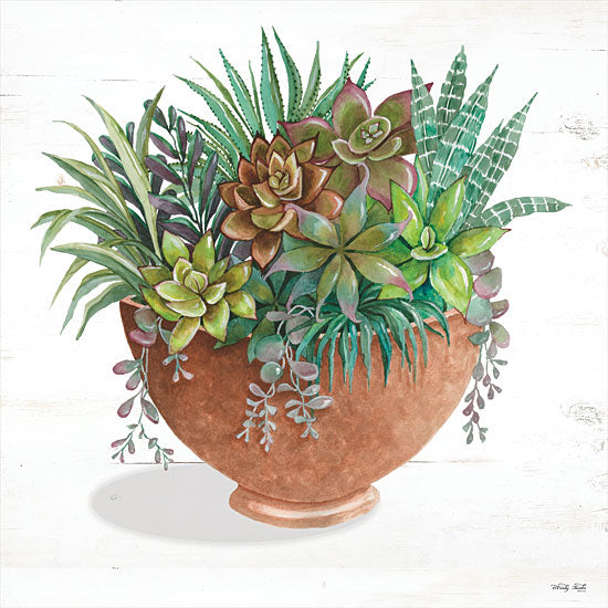 Cindy Jacobs CIN1900 - CIN1900 - Terracotta Succulents II    - 12x12 Succulents, Terracotta from Penny Lane