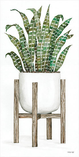 Cindy Jacobs CIN1942 - CIN1942 - White Pots on Stands III - 9x18 Cactus, Pot, Plant Stand, Shabby Chic from Penny Lane