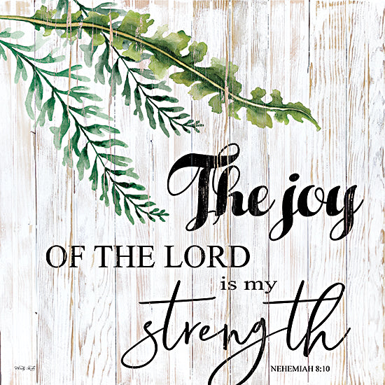 Cindy Jacobs CIN2028 - CIN2028 - The Joy of the Lord is My Strength   - 12x12 The Joy of the Lord is My Strength, Bible Verse, Nehemiah, Religious, Greenery from Penny Lane