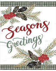 CIN2098 - Pinecone Seasons Greetings     - 12x16