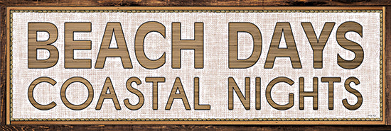 Cindy Jacobs CIN2190 - CIN2190 - Beach Days Coastal Nights I   - 18x6 Beach, Coastal, Sepia, Signs, Leisure from Penny Lane