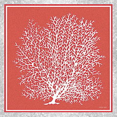 CIN2220 - Coastal Coral on Red II    - 12x12