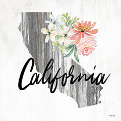 CIN2227 - Floral California State Art - 12x12