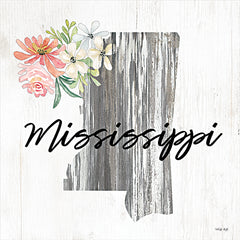 CIN2238 - Floral Mississippi State Art - 12x12