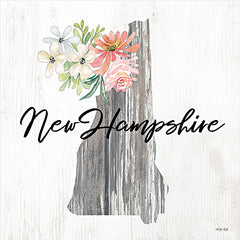 CIN2242 - Floral New Hampshire State Art - 12x12