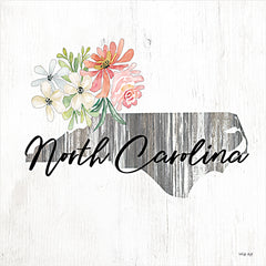 CIN2244 - Floral North Carolina State Art - 12x12