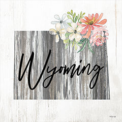 CIN2255 - Floral Wyoming State Art - 12x12