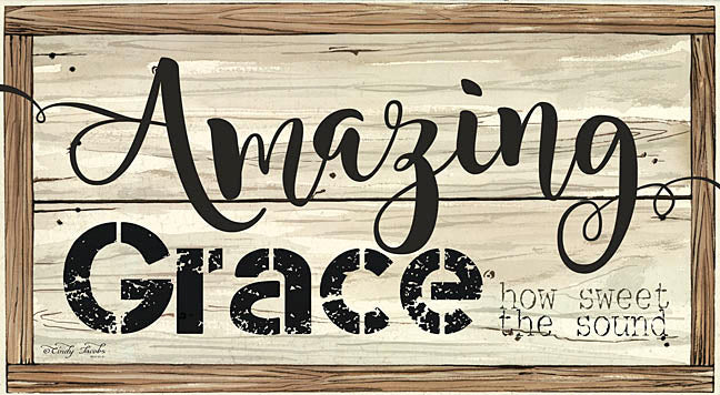 Cindy Jacobs CIN226B- Amazing Grace - Amazing Grace, Religious, Signs, Wood Planks from Penny Lane Publishing