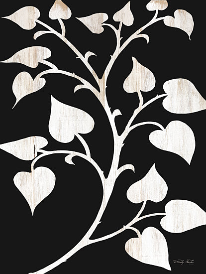 Cindy Jacobs CIN2272 - CIN2272 - Branch on Black I    - 12x16 Leaves, Tree Branch, Black & White, Botanical from Penny Lane