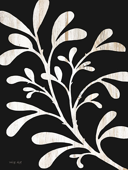 Cindy Jacobs CIN2273 - CIN2273 - Branch on Black II   - 12x16 Leaves, Tree Branch, Black & White, Botanical from Penny Lane