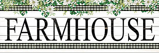 Cindy Jacobs CIN2286A - CIN2286A - Farmhouse - 36x12 Farmhouse, Farm, Flowers, White Flowers, Daisies, Black & White Gingham, Calligraphy, Signs from Penny Lane