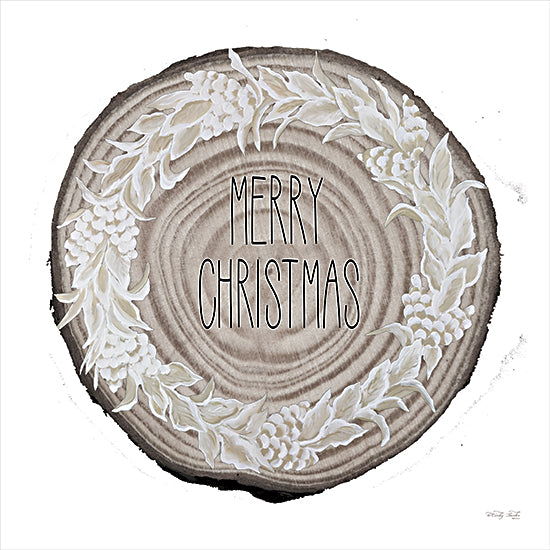 Cindy Jacobs CIN2444 - CIN2444 - Woodland Merry Christmas Wreath - 12x12 Merry Christmas, Nature, Tree Trunk, Wreath, Holidays from Penny Lane