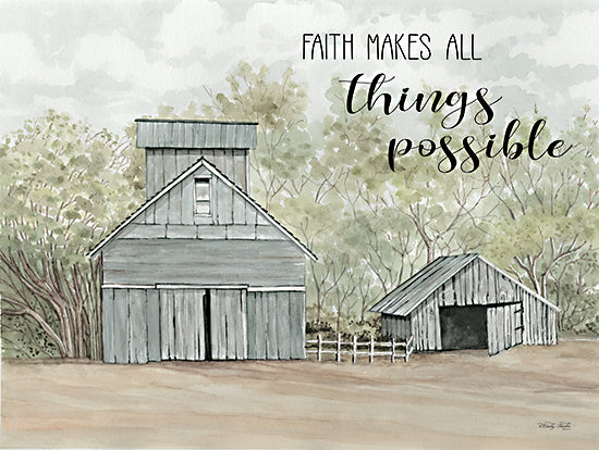 Cindy Jacobs CIN2500 - CIN2500 - Faith Makes All Things Possible - 16x12 Faith, Faith Makes All Things Possible, Barns, Farm, Landscape, Trees from Penny Lane