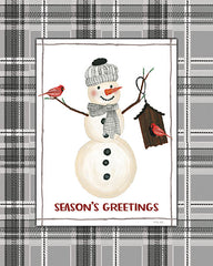 CIN2585 - Season's Greetings Snowman - 12x16