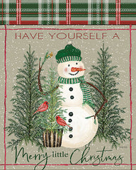 CIN2607 - Merry Little Christmas Snowman - 12x16