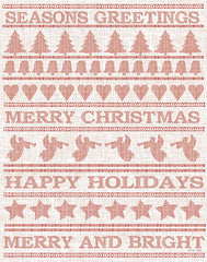 CIN2655 - Holiday Sentiments Stitchery I  - 12x16