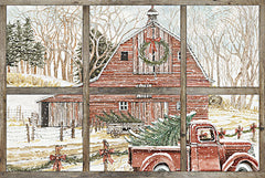 CIN2671 - Christmas Barn View - 18x12