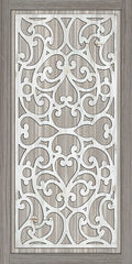 CIN2745 - Geo Greige Deco Panel 1 - 9x18