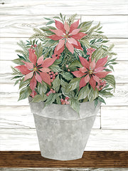 CIN2790 - Pot of Poinsettias - 12x16