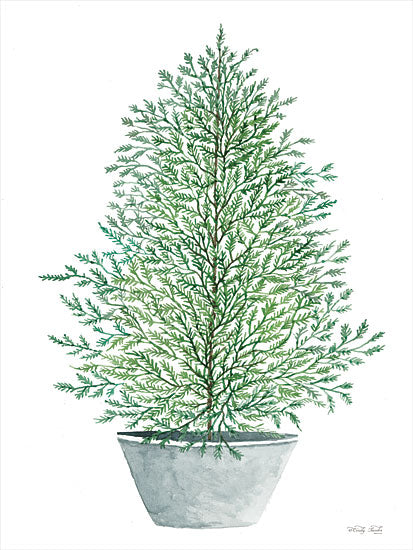 Cindy Jacobs CIN2831 - CIN2831 - Cedar Tree in Pot - 12x16 Cedar Tree, Potted Tree, Tree from Penny Lane