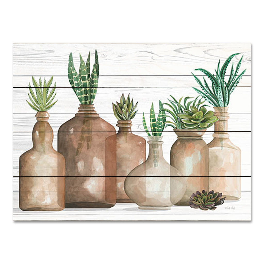 Cindy Jacobs CIN2848PAL - CIN2848PAL - Botanical Terra Cotta I - 16x12 Still Life, Terra Cotta Bottles, Cactus, Succulents, Southwestern from Penny Lane