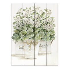 CIN2876PAL - White Geraniums I - 12x16