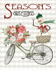 CIN3075 - Season's Greetings Bicycle - 12x16