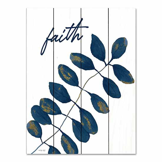 Cindy Jacobs CIN3090PAL - CIN3090PAL - Faith Navy Gold Leaves - 12x16 Faith, Navy, Gold, Leaves, Typography, Signs from Penny Lane