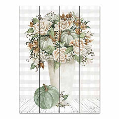 CIN3119PAL - Fall Floral with Pumpkins I - 12x16