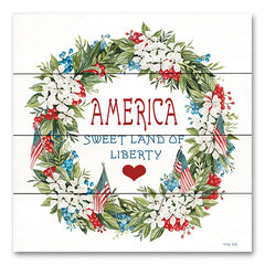 CIN3302PAL - America Wreath - 12x12